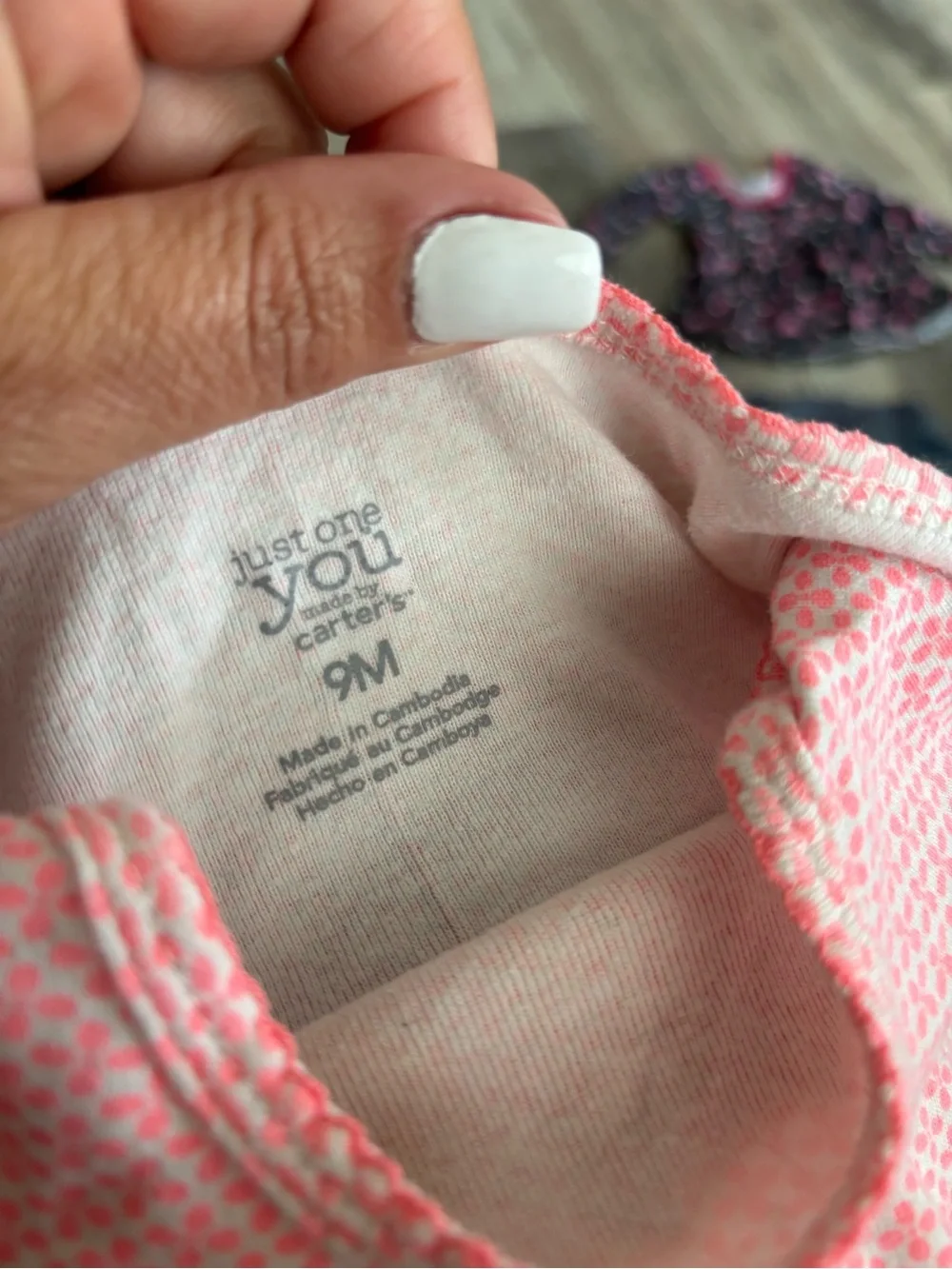 Carter's Light Purple Striped Baby Onesie